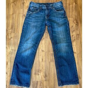 Silver Jeans Gordie Loose Fit Straight Leg Mens 32x32 Medium Wash Stretch